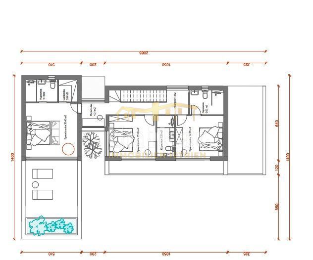 Moderna casa a schiera con piscina e vista sul verde, Poreč